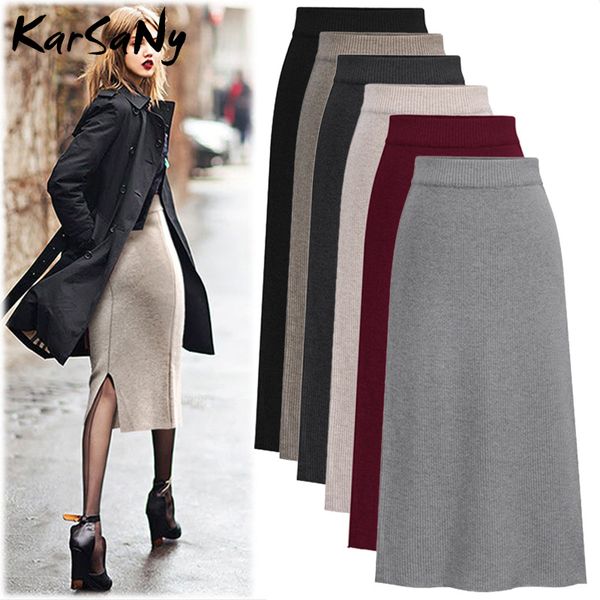 karsany winter knit pencil plus size high waist skirts womens knited split midi skirt for women autumn 6xl 210323, Black
karsany winter knit pencil plus size high waist skirts womens knited split midi skirt for women autumn 6xl 210323, Black
