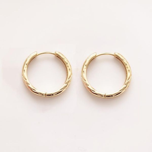 hoop & huggie original brand 925 sterling silver plain vintage minimal hammered crushed statement medium earring, Golden;silver
hoop & huggie original brand 925 sterling silver plain vintage minimal hammered crushed statement medium earring, Golden;silver