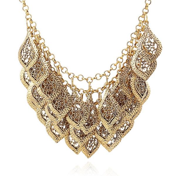 pendant necklaces vintage choker multi-layer hollow leaves for women ethnic bohemian jewelry statement collar drop, Silver
pendant necklaces vintage choker multi-layer hollow leaves for women ethnic bohemian jewelry statement collar drop, Silver