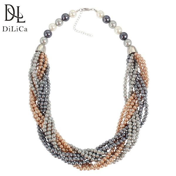 chokers dilica hand-knit maxi necklace woman statement necklaces imitation pearl beaded for women collier de perles, Golden;silver
chokers dilica hand-knit maxi necklace woman statement necklaces imitation pearl beaded for women collier de perles, Golden;silver