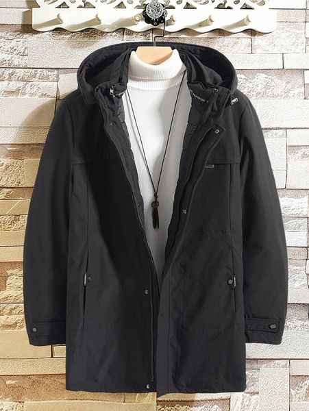 men letter graphic drawstring hooded winter coat without sweater m9if#, Black;brown
men letter graphic drawstring hooded winter coat without sweater m9if#, Black;brown