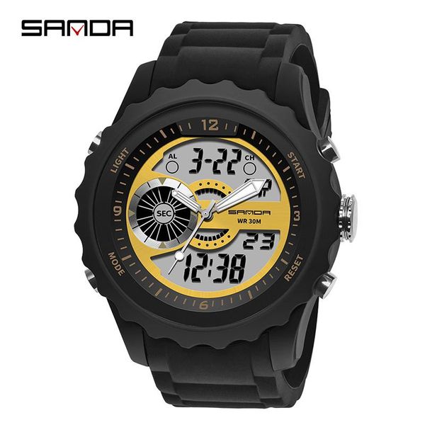 wristwatches 2021 fashion sanda military sport watch men waterproof electronic led digital wristwatch male clock silicone relogio masculino, Slivery;brown
wristwatches 2021 fashion sanda military sport watch men waterproof electronic led digital wristwatch male clock silicone relogio masculino, Slivery;brown