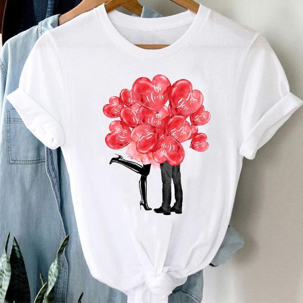 women's t-shirt t-shirts women love heart cartoon vogue happy valentine's day clothes stylish tshirt lady print girl tee, White
women's t-shirt t-shirts women love heart cartoon vogue happy valentine's day clothes stylish tshirt lady print girl tee, White