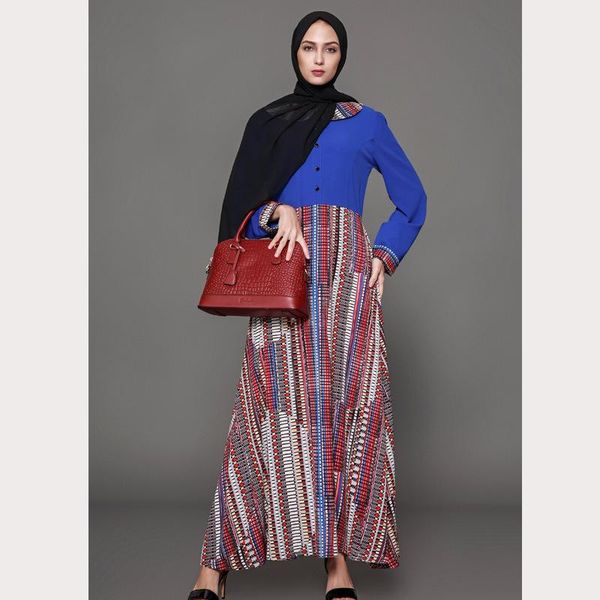 muslim dress fashion women robe blue print dubai middle east abaya turkey long donsignet ethnic clothing, Red
muslim dress fashion women robe blue print dubai middle east abaya turkey long donsignet ethnic clothing, Red