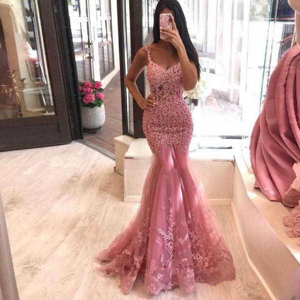 party dresses pink lace mermaid evening prom gown tulle appliques straps arabic illusion vestidos de fiesta noche robe soiree, White;black
party dresses pink lace mermaid evening prom gown tulle appliques straps arabic illusion vestidos de fiesta noche robe soiree, White;black