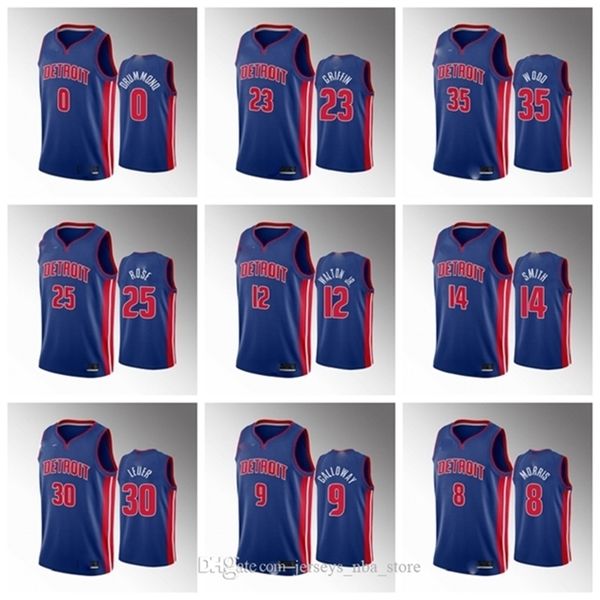 09Detroit\rPistons\rMen Derrick Rose Blue 2019-20 Basketball Jersey Luke Kennard Christian Wood Blake Griffin Langston Galloway Frazier, Color14
09Detroit\rPistons\rMen Derrick Rose Blue 2019-20 Basketball Jersey Luke Kennard Christian Wood Blake Griffin Langston Galloway Frazier, Color14