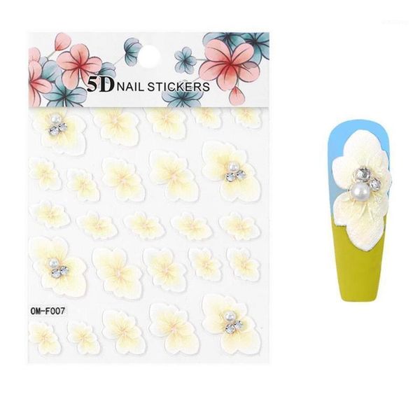 1pc 3d acrylic engraved nail sticker embossed white pink flower water slide color decals & empaistic t7n9 art decorations1, Silver;gold
1pc 3d acrylic engraved nail sticker embossed white pink flower water slide color decals & empaistic t7n9 art decorations1, Silver;gold