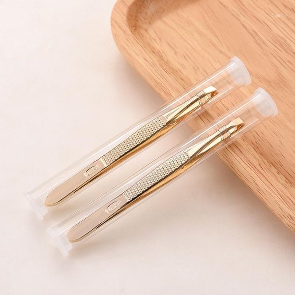 1pcs eyebrow tweezer golden stainless steel slant flat tip hair removal makeup clip tool kit face beauty trimmer storage box1
1pcs eyebrow tweezer golden stainless steel slant flat tip hair removal makeup clip tool kit face beauty trimmer storage box1
