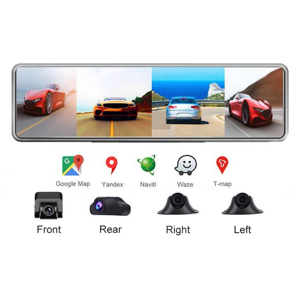 car video 4 channel 360°panoramic recorder mirror reigstrar rear view camera dvr 12'' android 9.0 dashcam adas 4g wifi backview
car video 4 channel 360°panoramic recorder mirror reigstrar rear view camera dvr 12'' android 9.0 dashcam adas 4g wifi backview