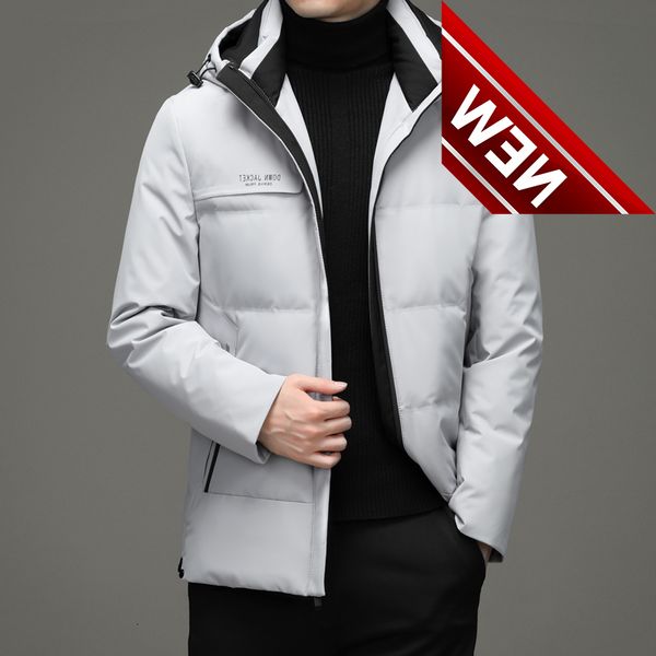 winter men's down jacket fashion hooded warm men white duck coats causal england style man, Black
winter men's down jacket fashion hooded warm men white duck coats causal england style man, Black