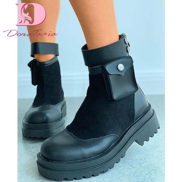 boots doratasia fashion female chunky heels ankle round toe platform zipper women 2021 autumn casual shoes woman, Black
boots doratasia fashion female chunky heels ankle round toe platform zipper women 2021 autumn casual shoes woman, Black