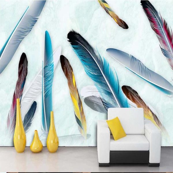 wallpapers colorful feather marble print wallpaper mural for bedroom decoration home wall papers decor papier peint 3d animal
wallpapers colorful feather marble print wallpaper mural for bedroom decoration home wall papers decor papier peint 3d animal