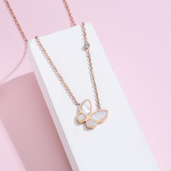 pendant necklaces titanium steel butterfly necklace female net red niche design ins cold wind colorfast clavicle chain 2021 jewlery, Silver
pendant necklaces titanium steel butterfly necklace female net red niche design ins cold wind colorfast clavicle chain 2021 jewlery, Silver