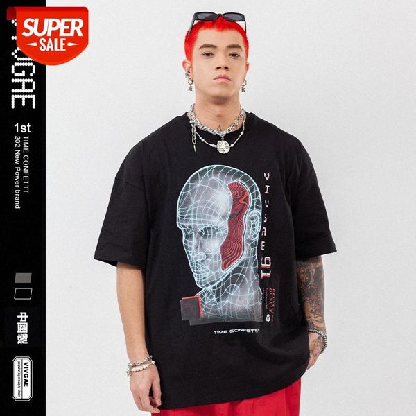 vivgae men's sub-forced dark short-sleeved t-shirt abstract head direct injection printing loose #nm3w, White;black
vivgae men's sub-forced dark short-sleeved t-shirt abstract head direct injection printing loose #nm3w, White;black