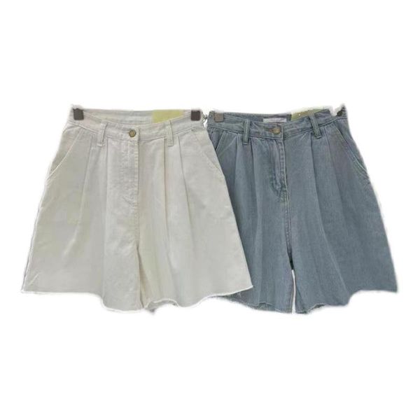 women's shorts summer 2021 women high waist fold button wide leg jeans casual trousers female loose fit blue white denim, White;black
women's shorts summer 2021 women high waist fold button wide leg jeans casual trousers female loose fit blue white denim, White;black