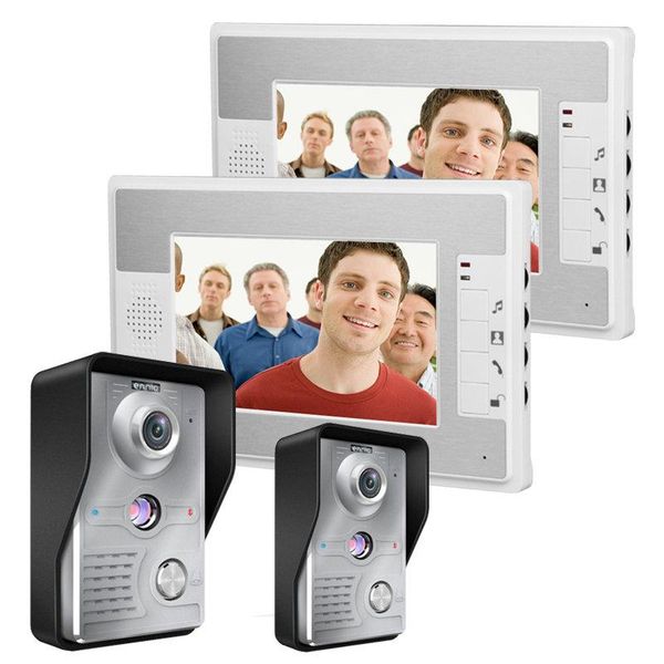 inch video door phone doorbell intercom kit 2-camera 2-monitor night vision phones
inch video door phone doorbell intercom kit 2-camera 2-monitor night vision phones