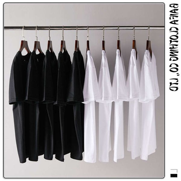 men's shirt summer solid color short sleeve men's blank round neck casual loose cotton bottomed t-shirt for men and women, White;black
men's shirt summer solid color short sleeve men's blank round neck casual loose cotton bottomed t-shirt for men and women, White;black