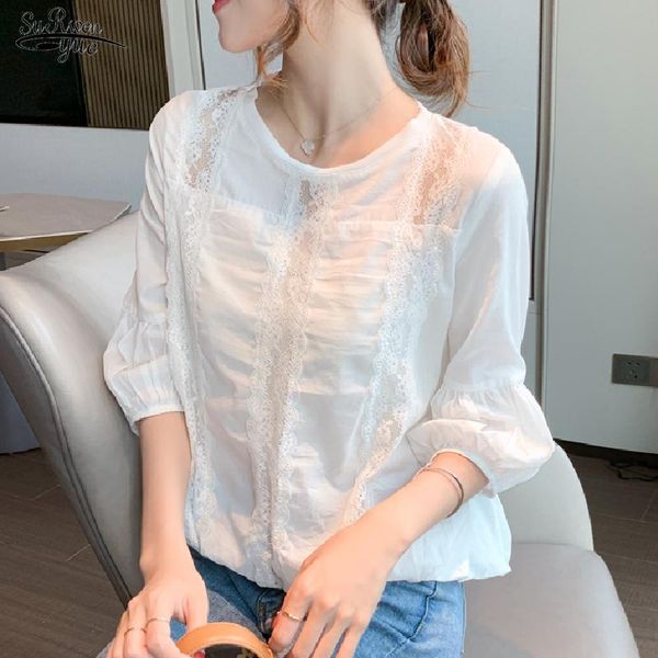women's blouses & shirts chic floral chiffon lace shirt summer 2021 lantern sleeve white woman korean loose plus size blusas mujer 152
women's blouses & shirts chic floral chiffon lace shirt summer 2021 lantern sleeve white woman korean loose plus size blusas mujer 152