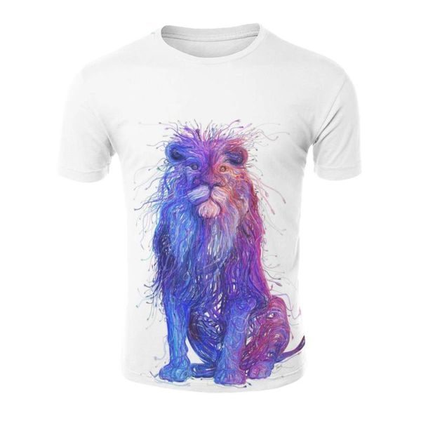 men's t-shirts round neck short sleeve t-shirt 3d graphic personalized casual, White;black