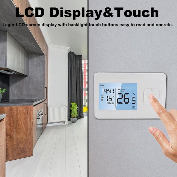 smart home control wireless wifi thermostat for gas boiler temperature controller room heating with and actuator mincohome
smart home control wireless wifi thermostat for gas boiler temperature controller room heating with and actuator mincohome