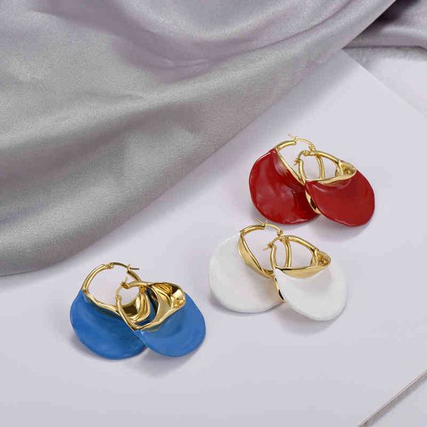 2021 trend brand enamel colored 18k gold luxury earrings for women famous vintage fine jewelry runway designer goth boho, Golden
2021 trend brand enamel colored 18k gold luxury earrings for women famous vintage fine jewelry runway designer goth boho, Golden