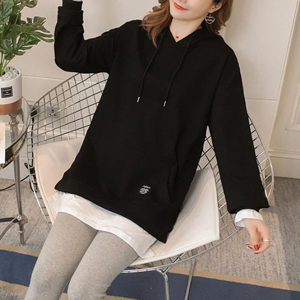 women's hoodies & sweatshirts 2021 women fake two pieces stitching sweatershirt winter autumn warm thick loose long sleeve pullover pl, Black
women's hoodies & sweatshirts 2021 women fake two pieces stitching sweatershirt winter autumn warm thick loose long sleeve pullover pl, Black