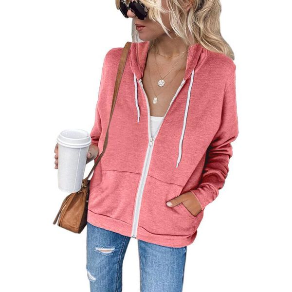 women's jackets fall 2021 women black jacket fashion hooded long sleeve pink coat female casual drawstring pocket cardigan mujer chaque, Black;brown
women's jackets fall 2021 women black jacket fashion hooded long sleeve pink coat female casual drawstring pocket cardigan mujer chaque, Black;brown