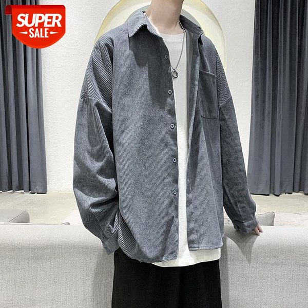 long-sleeved all-match casual shirt men's loose hong kong style corduroy shirt--straight #qi8m, White;black
long-sleeved all-match casual shirt men's loose hong kong style corduroy shirt--straight #qi8m, White;black