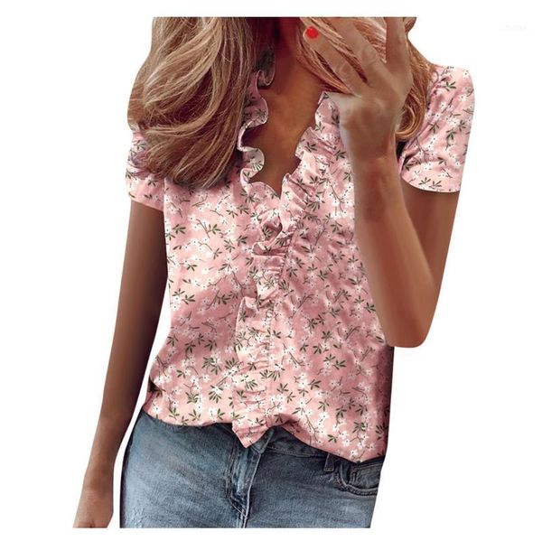 elegant daisy pineapple print blouse shirts office lady 2021 spring summer ruffle women blouses v-neck short sleeve women's &, White
elegant daisy pineapple print blouse shirts office lady 2021 spring summer ruffle women blouses v-neck short sleeve women's &, White
