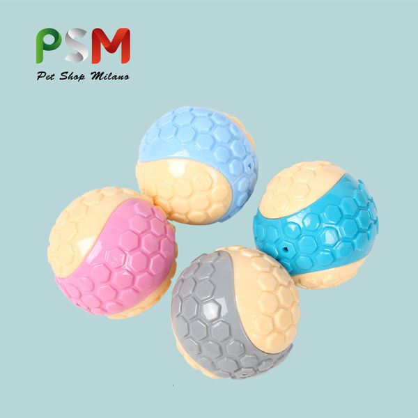 dog toy psm pet voice tennis rubber molar cleaning interactive training