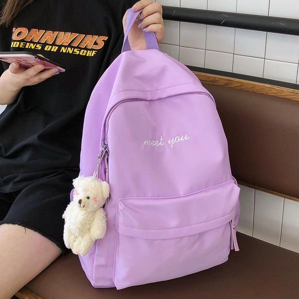 backpack women's 2021 waterproof nylon bag for women big school bags teenage girls shoulder
backpack women's 2021 waterproof nylon bag for women big school bags teenage girls shoulder