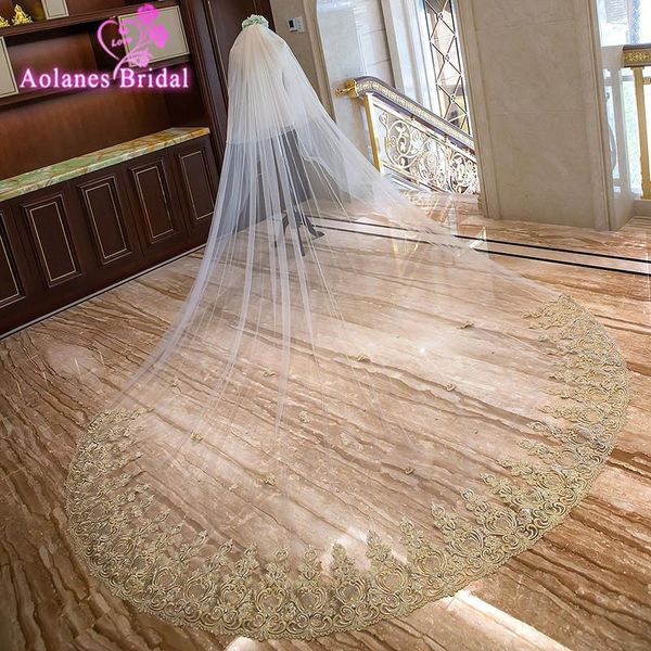 bridal veils 2021 3m wide 3.5m long champagne appliques lace edge cathedral wedding veil two-layer with comb accessories, Black
bridal veils 2021 3m wide 3.5m long champagne appliques lace edge cathedral wedding veil two-layer with comb accessories, Black