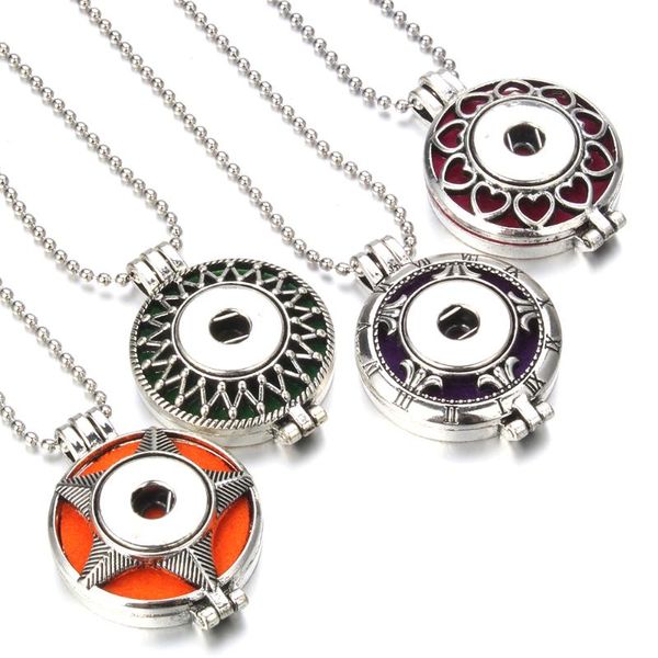 pendant necklaces snap jewelry aroma perfume diffuser locket necklace fit 20mm 18mm button, Silver
pendant necklaces snap jewelry aroma perfume diffuser locket necklace fit 20mm 18mm button, Silver