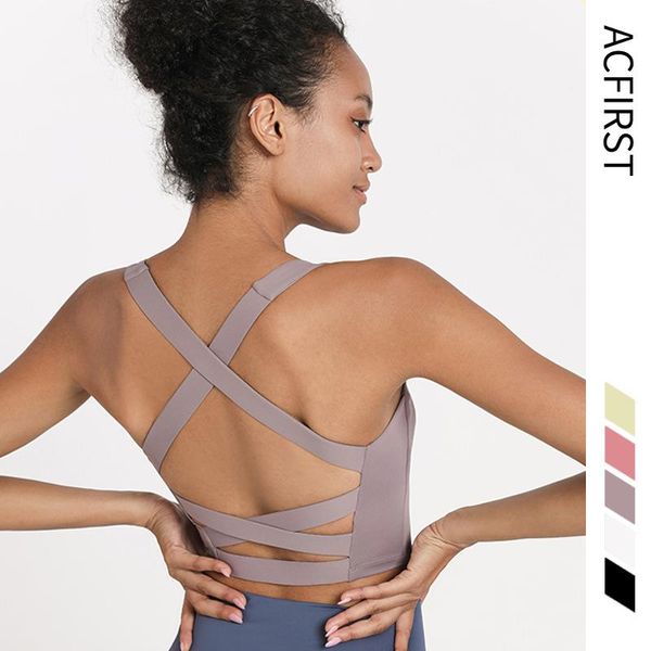 gym clothing acfirst yellow women bras breathable cross back anti-sweat shockproof padded sports bra yoga athletic running fitness, White;black
gym clothing acfirst yellow women bras breathable cross back anti-sweat shockproof padded sports bra yoga athletic running fitness, White;black