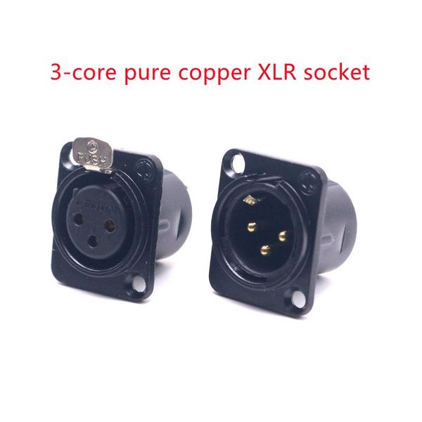 smart power plugs 2pcs black 3 core pure copper gold plated xlr plug to female socket balanced male welding seat terminal
smart power plugs 2pcs black 3 core pure copper gold plated xlr plug to female socket balanced male welding seat terminal