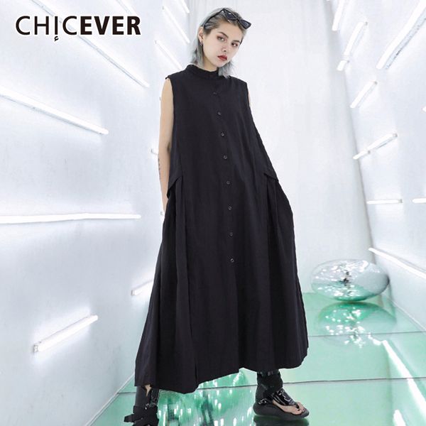 chicever womens dress stand collar sleeveless tank pockets loose casual midi summer dresses female clothes fashion 2021 new, Black;gray
chicever womens dress stand collar sleeveless tank pockets loose casual midi summer dresses female clothes fashion 2021 new, Black;gray