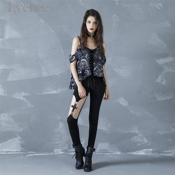 lace up moon off shoulder womens shirts adjustable summer v neck sleeveless chiffon pentagram print shirt, White
lace up moon off shoulder womens shirts adjustable summer v neck sleeveless chiffon pentagram print shirt, White