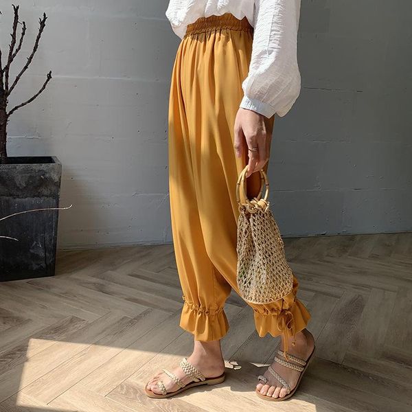 casual pure color lace up women wide leg pants loose high waist ankle-length palazzo black summer trousers women's & capris, Black;white
casual pure color lace up women wide leg pants loose high waist ankle-length palazzo black summer trousers women's & capris, Black;white