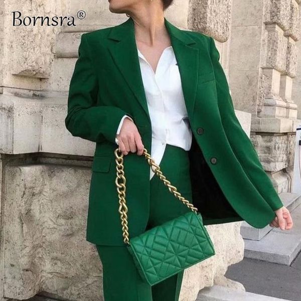 women's suits & blazers bornsra vintage women green jackets 2021 summer fashion ladies elegant slim streetwear girls chic sweet, White;black
women's suits & blazers bornsra vintage women green jackets 2021 summer fashion ladies elegant slim streetwear girls chic sweet, White;black