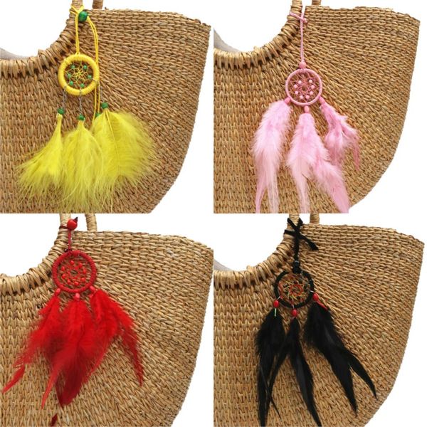 1pc 2019 Net With Feather Charms Dreamcatcher Keychains With Wooden Bead Women Jewelry For Summer
1pc 2019 Net With Feather Charms Dreamcatcher Keychains With Wooden Bead Women Jewelry For Summer