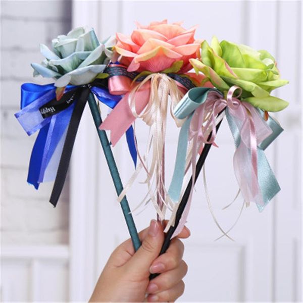 ballpoint pens simulation rose flower pen long-point bow ribbon writing valentine's day gift creative stationery school supplies, Blue;orange
ballpoint pens simulation rose flower pen long-point bow ribbon writing valentine's day gift creative stationery school supplies, Blue;orange