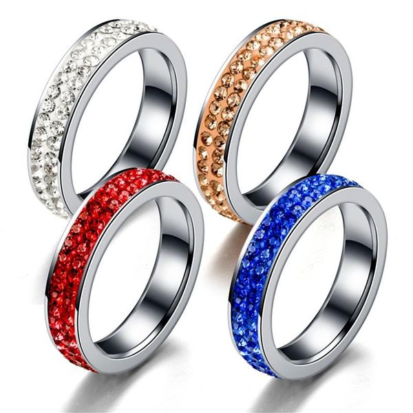 wedding rings 4 colors two rows rhinestone engagement arrival stainless steel crystal women ladies lover couple, Slivery;golden
wedding rings 4 colors two rows rhinestone engagement arrival stainless steel crystal women ladies lover couple, Slivery;golden