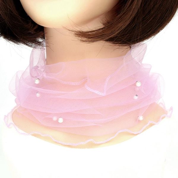 scarves 1pc fashion gauze loop scarf chic lightweight fake pearl circle summer for women clothing accessories, Blue;gray
scarves 1pc fashion gauze loop scarf chic lightweight fake pearl circle summer for women clothing accessories, Blue;gray