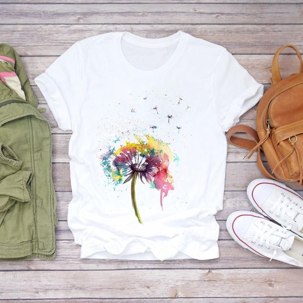 women's t-shirt dandelion printing plant fashion short sleeve 90s womens 2021 summer weekend graphic female sleeves t shirt, White
women's t-shirt dandelion printing plant fashion short sleeve 90s womens 2021 summer weekend graphic female sleeves t shirt, White