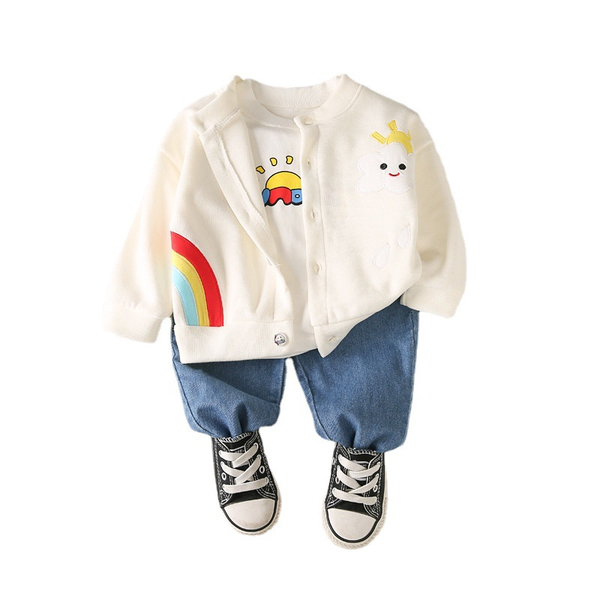 clothing sets children spring autumn cartoon clothes kid boys girls fashion jacket t shirt pants 3pcs/sets baby infant cotton casual tracksu, White
clothing sets children spring autumn cartoon clothes kid boys girls fashion jacket t shirt pants 3pcs/sets baby infant cotton casual tracksu, White