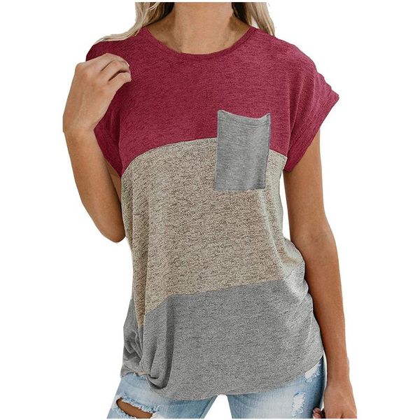 shirts women 2021 female t-shirt loose fashion solid color pocket stitching knotted off-shoulder ropa mujer women's, White
shirts women 2021 female t-shirt loose fashion solid color pocket stitching knotted off-shoulder ropa mujer women's, White
