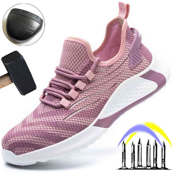 breathable work safety shoe pink sneakers men puncture-proof protective lightweight 210923, Black
breathable work safety shoe pink sneakers men puncture-proof protective lightweight 210923, Black