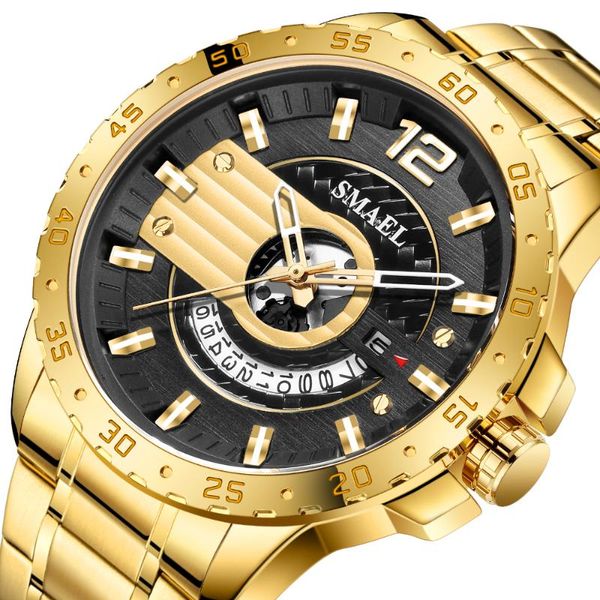 wristwatches fashion men watch stainless steel strap auto date male clock analog watches gold 9178 business men's wristwatch reloj homb, Slivery;brown
wristwatches fashion men watch stainless steel strap auto date male clock analog watches gold 9178 business men's wristwatch reloj homb, Slivery;brown