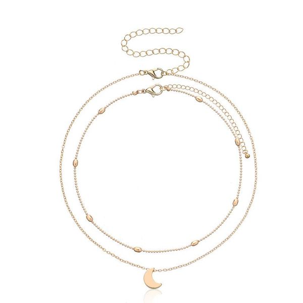 chains vintage multilayered choker moon pendant chain necklace for women gold silver color metal necklaces fashion jewelry gift
chains vintage multilayered choker moon pendant chain necklace for women gold silver color metal necklaces fashion jewelry gift