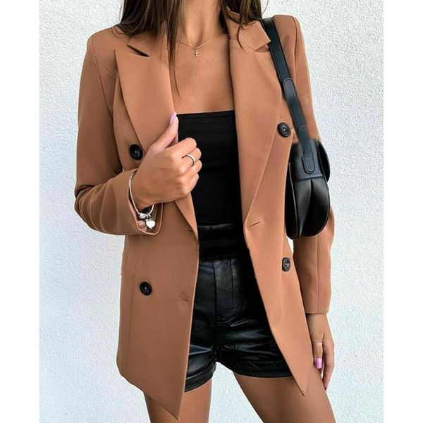 women's suits & blazers 2021 women red black camel double breasted blazer suit autumn long sleeve turn down collar button ol business w, White;black
women's suits & blazers 2021 women red black camel double breasted blazer suit autumn long sleeve turn down collar button ol business w, White;black